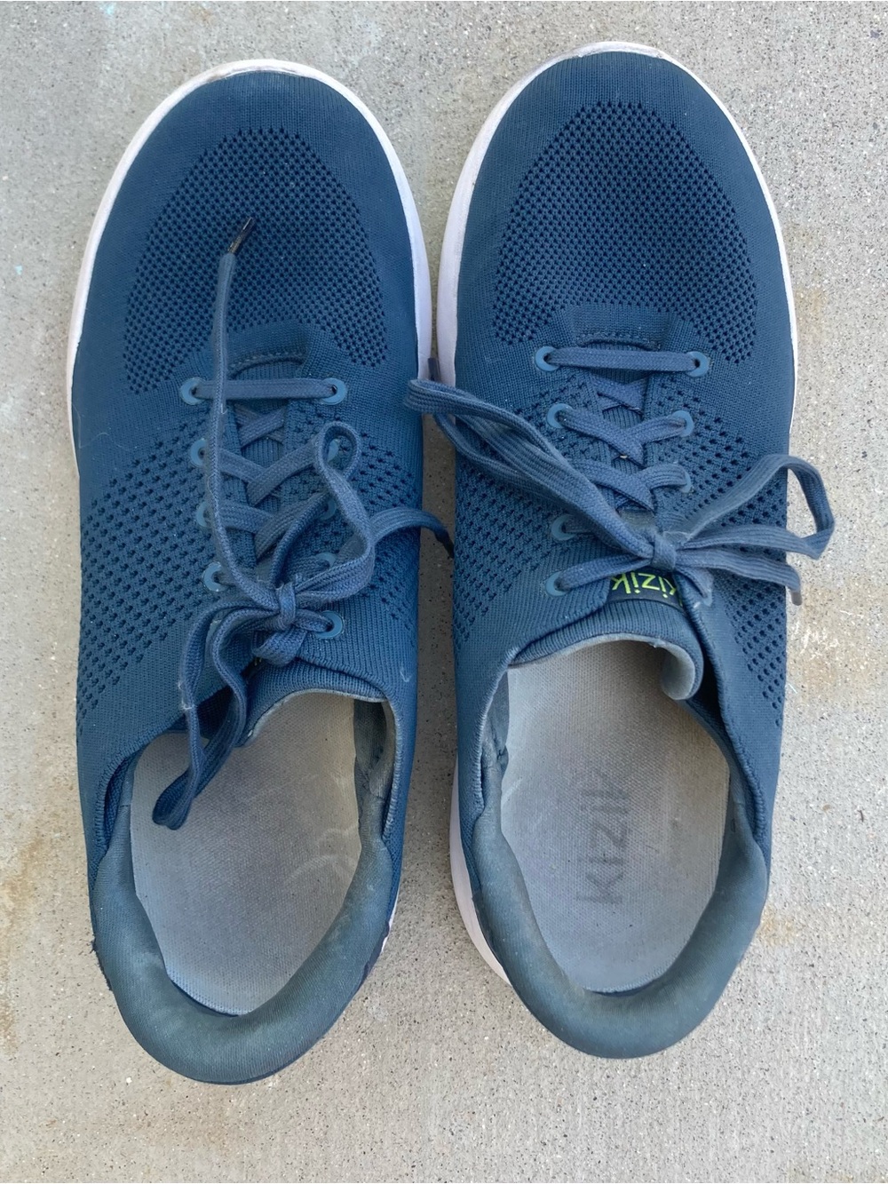 Men’s Knit Athletic Sneakers in Navy - Lightweight Lace-Up
